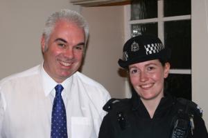 Senior Vice President Lindsay Wilkinson with PC Sarah Jane Bell